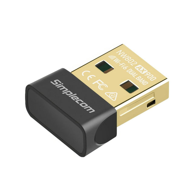 Simplecom NW802 AX900 Dual Band Wi-Fi 6 USB Wireless Nano Adapter.
