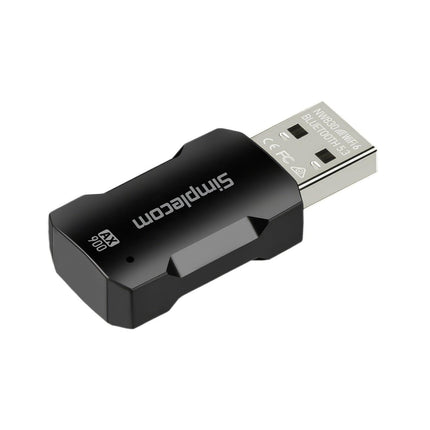Simplecom NW830 Wi-Fi 6 and Bluetooth 5.3 Combo USB Adapter Dual Band AX900.