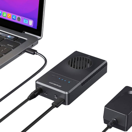Simplecom SD560 Dual Bay NVMe M.2 SSD Enclosure Offline Clone Docking Station USB 3.2 Gen2 10Gbps.