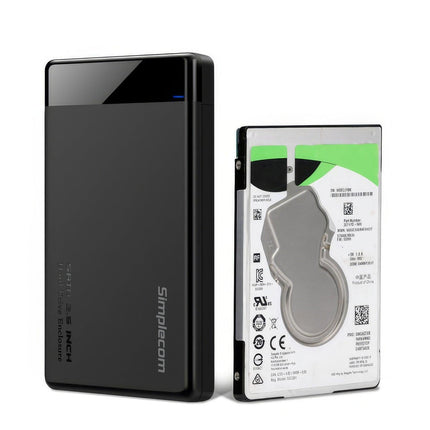 Simplecom SE109 Tool-free 2.5" SATA HDD SSD to USB-C Enclosure USB 3.2 Gen 1.