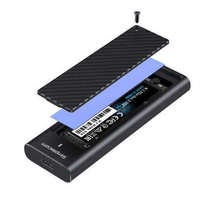 Simplecom SE538 M.2 SSD to USB 3.2 Gen 2x2 USB-C Enclosure 20Gbps NVMe SATA Dual Protocol.
