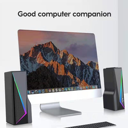 HP DHE-6005 Wired RGB Gaming Surround Soundbar Stereo Speaker.