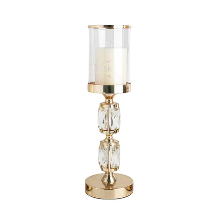 Abode Crystal Candle Holder – Gold - Medium.