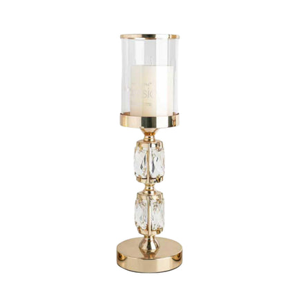 Abode Crystal Candle Holder – Gold - Medium.