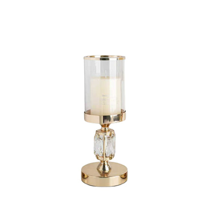 Abode Crystal Candle Holder – Gold - Small.