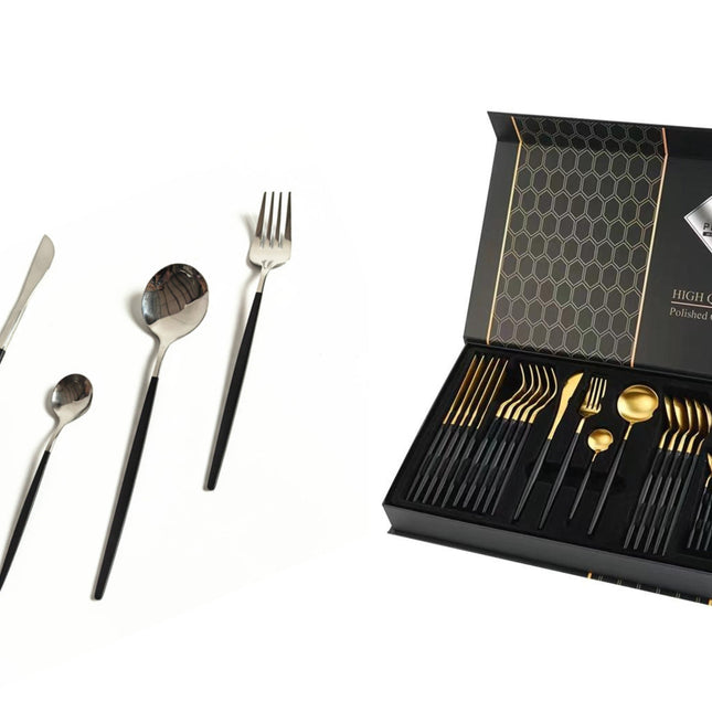 Keily Deluxe Cutlery Set - Gold.