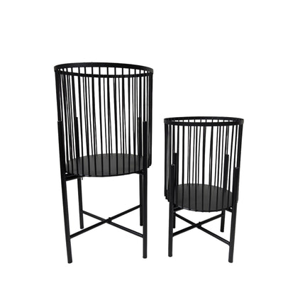 Logan Planter - Large - Black.