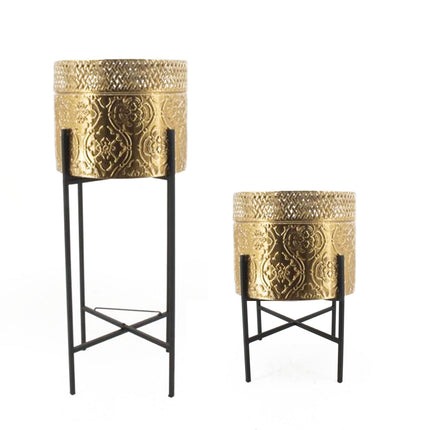 Hope Planter - Gold - Set of 2.