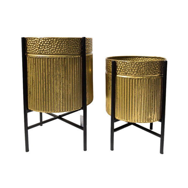 Rex Gold Planter - Gold - Set of 2.