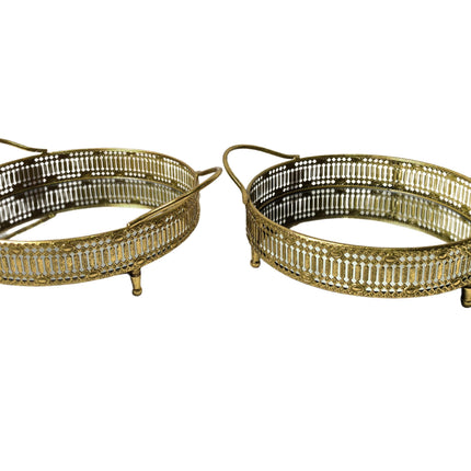 Tessa Round Tray - Large - Gold.