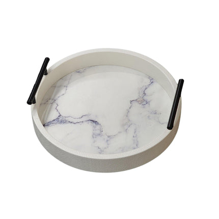 Maison Round Tray - Small - White.