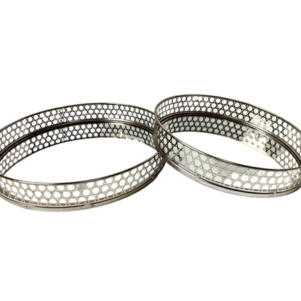Nina Tray - Round - Small - Silver.