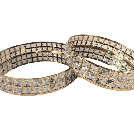 Katie Tray - Round - Set of 2 - Gold.