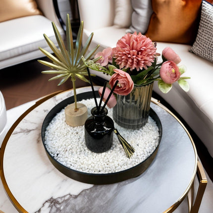 Bloom Flower Tray & Fragrance Diffuser Set - White.