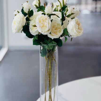 Clear Cylinder Flower Vase 40cm.