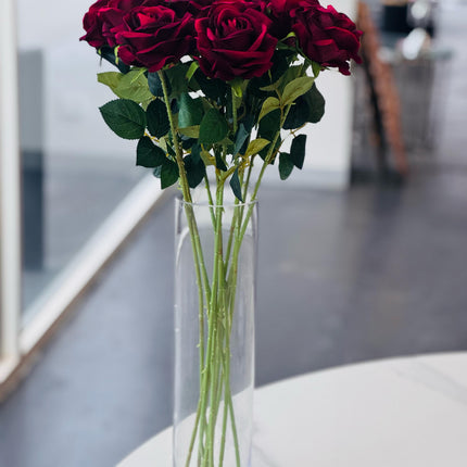 Clear Cylinder Flower Vase 40cm.