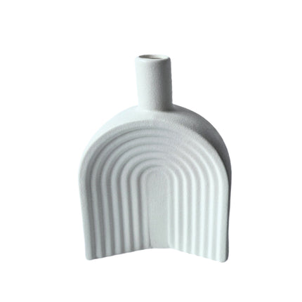 Nordic Arch Vase - White.