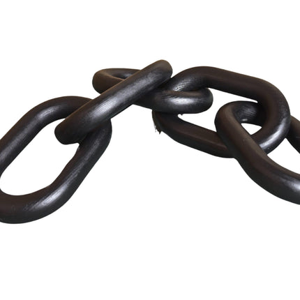 Wooden Chain Link Décor - Black.
