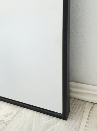 Black Metal Arch Mirror -  Small 80cm x 100cm.