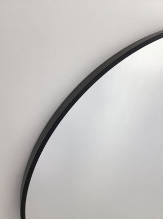 Black Metal Arch Mirror -  Small 80cm x 100cm.
