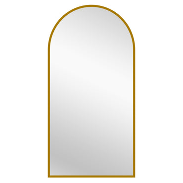 Gold Metal Arch Mirror  - X Large 100cm x 200cm.