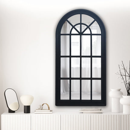 Window Style Mirror - Black Arch 70 CM x 130 CM.