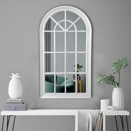Window Style Mirror - White Arch 70 CM x 130 CM.