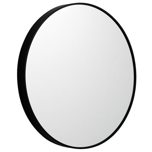 Metal Round Mirror 100cm - Black.