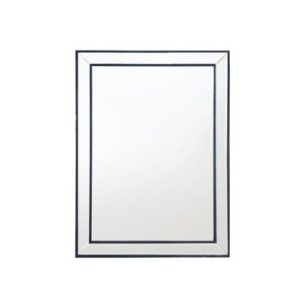 Black Beaded Framed Mirror - Rectangle 80cm x 110cm.