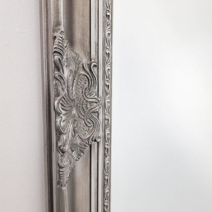 French Provincial Ornate Mirror - ANTIQUE SILVER- X Large 100cm x 190cm.