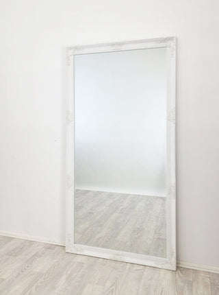 French Provincial Ornate Mirror - WHITE - X Large 100cm x 190cm.