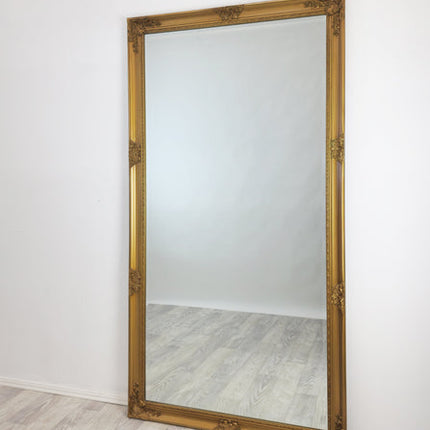 French Provincial Ornate Mirror - COUNTRY GOLD - X Large 100cm x 190cm.
