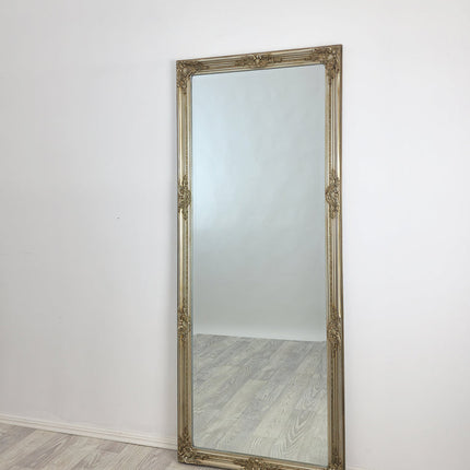 French Provincial Ornate Mirror - Champagne - Medium 70cm x 170cm.