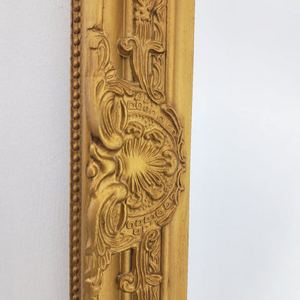 French Provincial Ornate Mirror - Country Gold - Medium 70cm x 170cm.