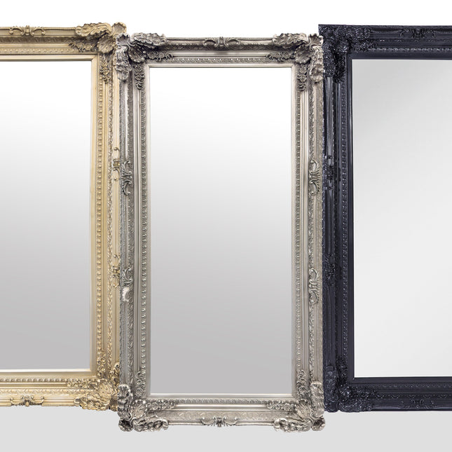 LUX French Provincial Ornate Mirror - Antique Champagne.