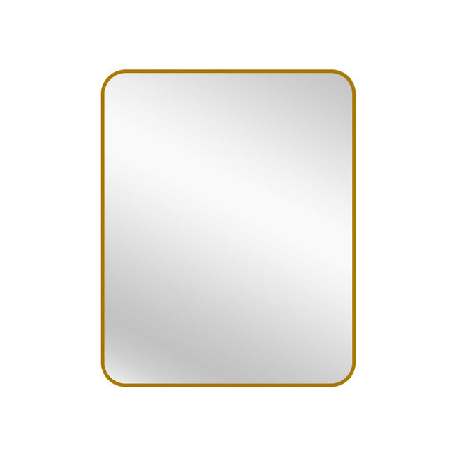 Gold Metal Rectangle Mirror - Small 80cm x 100cm.