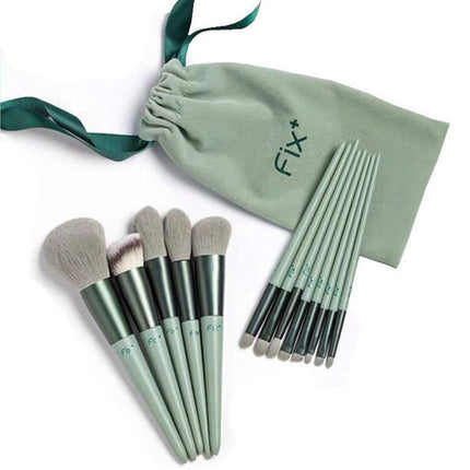 13 Pcs Makeup Brushes Sets Synthetic Foundation Blending Concealer Eye Shadow.