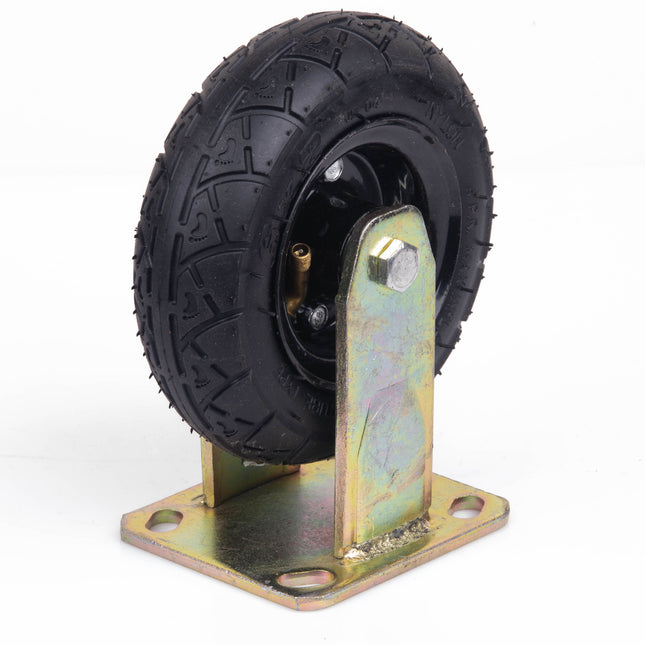6 Inch Fixed Castor Caster Pneumatic Tyres Tyre  Wheel Trolley Cart Wheelbarrow.