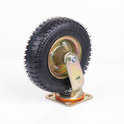 8 Inch Swivel Castor Caster Pneumatic Tyres Tyre Wheels Trolley Cart Wheelbarrow.