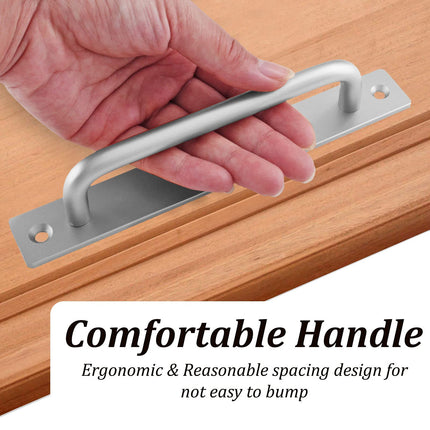 Barn Door Handle Sliding Pull Cabinet Door Handles Drawer knobs Kitchen Handles Silver.