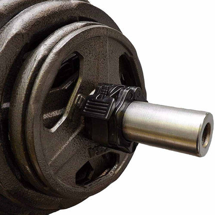 2Pcs 2in / 50mm Olympic Dumbbell Clamps Barbell Clamps Collars Clips Bar Plates Collar Clips Black.