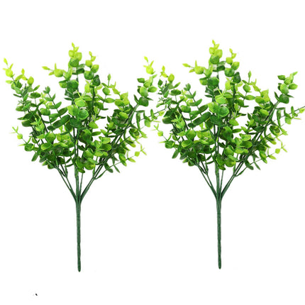 2 Pack Fake Plants Faux Artificial Eucalyptus Plants Home Garden Window Office Wedding Decoration.
