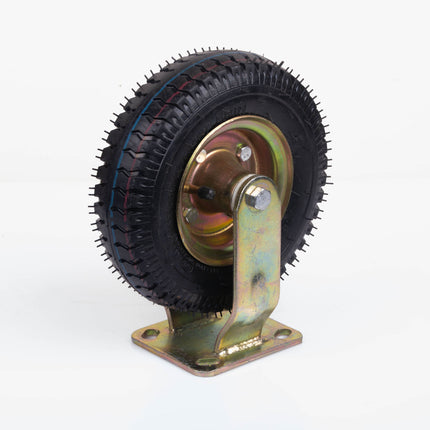 4x 8 Inch Castor Caster 2x swivel 2x fixed Pneumatic Tyres Wheels  Trolley Cart Wheelbarrow.