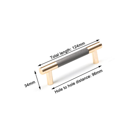 Gold Solid Modern Design Furniture Kitchen Cabinet Handles Drawer Bar Handle Pull 96mm.