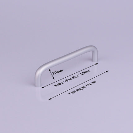 Aluminium Kitchen Cabinet Handles Drawer Bar Handle Pull 128mm.
