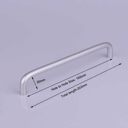 Aluminium Kitchen Cabinet Handles Drawer Bar Handle Pull 192mm.