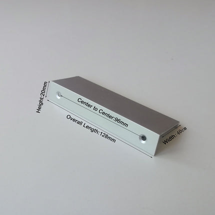 Aluminum Kitchen Cabinet Bar Handles  Drawer Handle Pull white hole to hole 96mm.