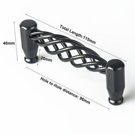Iron-nickel alloy Kitchen Door Cabinet Drawer Handle Pulls 96mm.