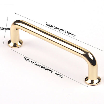 96mm Polished gold Furniture Kitchen Bathroom Cabinet Handles Drawer Bar Handle Pull Knob.
