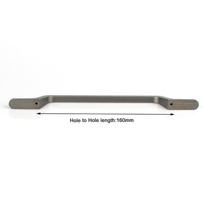 Black Zinc Kitchen Cabinet Handles Drawer Bar Handle Pull 160mm.